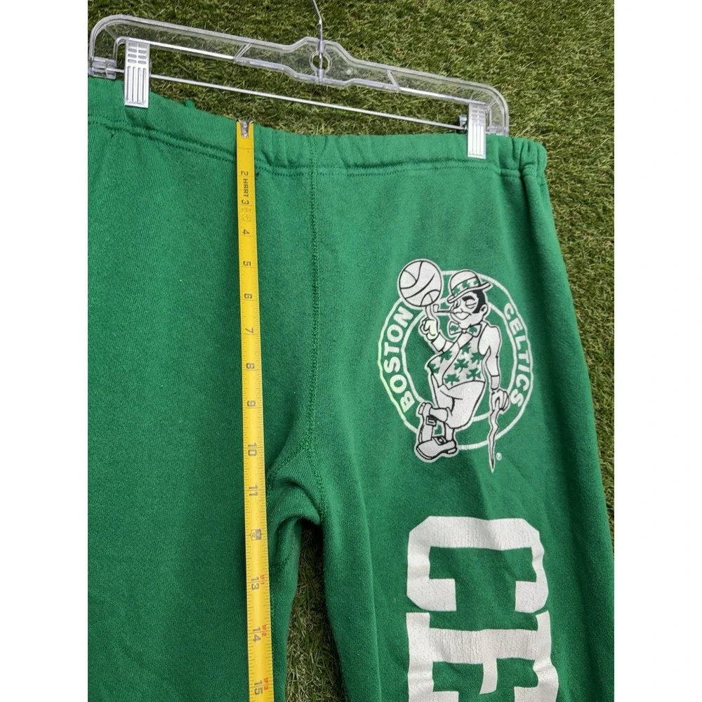 Vintage Boston Celtics Sweatpants Mens Large 32x28 Green Logo 7 NBA Basketball
